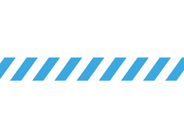Vloersticker Zonder Tekst 90X1000Mm Wit/Blauw