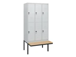 Dubbeldekse dekenkist,HxBxD 1950x900x815mm,3x2vak.,vak B 300mm