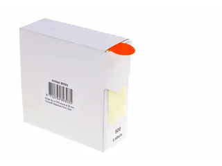 Etiket Rillprint 25mm 500st op rol fluor rood - 2