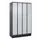 Z-garderobekast,HxBxD 1950x1200x500mm,vak B 150/300mm,cil.-slot,sokkel