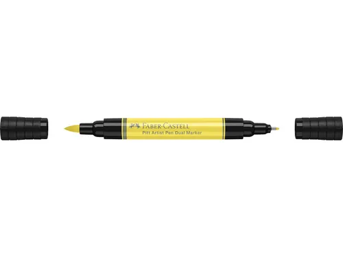 Tekenstift Faber-Castell Pitt Artist Pen duo marker 104 licht geel gla