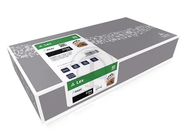 AS11734 Astar Lexmark C734A1KG Optra C toner zwart rebuilt 8000pag