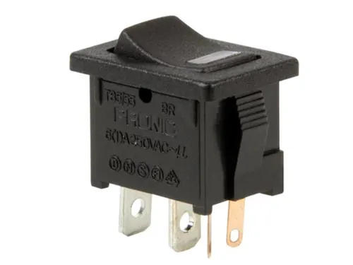 Vermogen Rockerschakelaar 5A-250V Spst On-Off - Met Rode Led