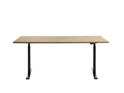 Elektrisch ihv bureau,HxBxD 700-1200x1800x800mm,blad esdoorn
