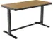 Bureau Assis-Debout électrique cadre noir Chêne blanchi 120cm