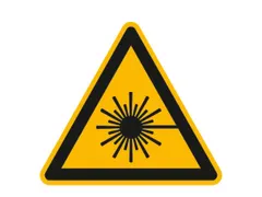 waarschuwingsbord,v. binnen/buiten,waarschuwing: laserstraal,PVC