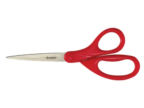Schaar Scotch 18cm universeel rood blister