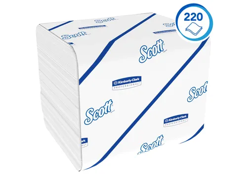 Toiletpapier Scott Control gevouwen 2-laags 36x220vel wit 8509