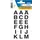 Etiket Herma 4135 20x20mm Letters A-Z Zwart op Transparant 36 stuks