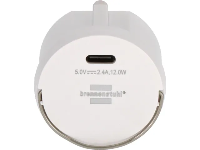 Brennenstuhl Stopcontactadapter USB C 2.4A Wit
