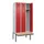 locker met bank,HxBxD 2120x900x815mm,3vak,vak B 300mm,cilinderslot