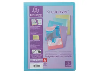 Showalbum 20 tassen 11x15cm in polypropyleen Kreacover Pastel Assorti - 12