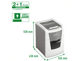 Papiervernietiger Leitz IQ Auto+ Small Office 100 P-4 snippers 4x28mm - 3