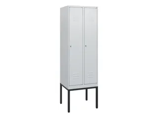 locker,HxBxD 1950x600x500mm,2vak,vak B 300mm,cil.-slot,voetonderstel - 1