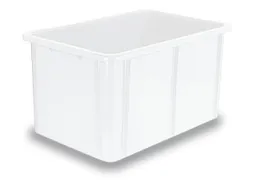 Stapelbak Pe Hxlxb 320X600X400Mm Inhoud 60L Naturel Wit
