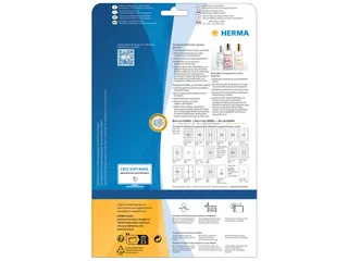 HERMA 8017 Transparant folie-etiket Glanzend A4 63,5x38,1mm 525 stuks - 2