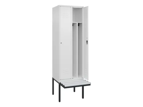 locker voor scheiding van kleding,HxBxD 2120x600x815mm,2vak