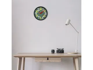 Wandklok NXT dia 30cm Groen Plastic Chalkboard - 5
