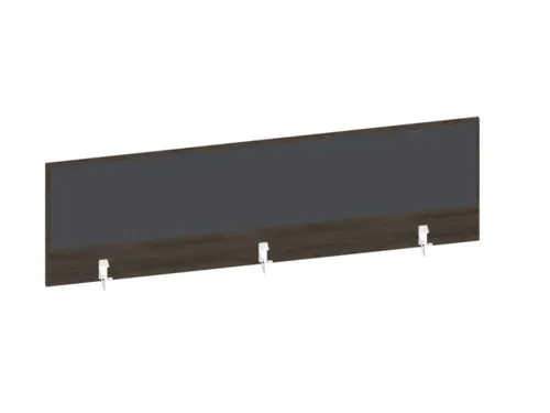 Baliepaneel Bureau Aanbouw Achter Bruin Hickory Antraciet 1600Mm
