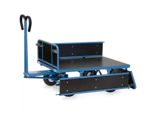 Handtrekwagen 6453P 450kg 1140x740mm hout polyurethaan wielen - 3