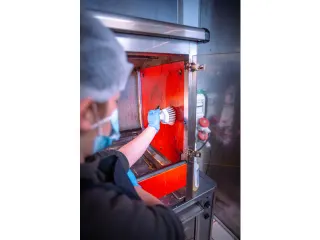 Vikan Hygiene ronde werkborstel harde vezels Ø110mm paars - 9