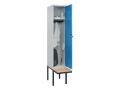 locker met bank,HxBxD 2120x400x815mm,1vak,vak B 400mm,draaigrendel