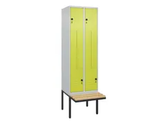 Z-garderobekast,HxBxD 2120x600x815mm,2vak,vak B 300mm,draaigrendel