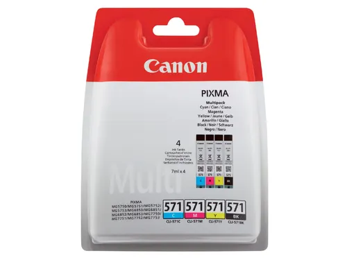 Canon CLI-571 multipack zwart + 3 kleuren origineel