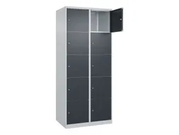 lockerkast,HxBxD 1850x800x500mm,2x5vakken,vak B 400mm,cil.-slot