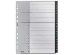 Tabblad Leitz Recycle A4 11-gaats 1-20 extra breed PP