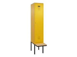locker met bank,HxBxD 2120x400x815mm,1vak,vak B 400mm,cilinderslot - 2