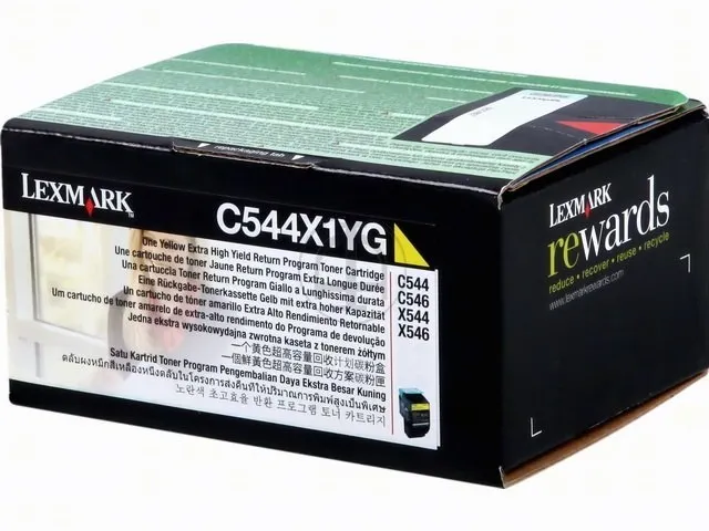 Tonercartridge Lexmark C 544 x 1 yg Retourprogramma Geel