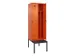 locker met bank,voor scheiding van kleding,HxBxD 2120x600x815mm,2vak