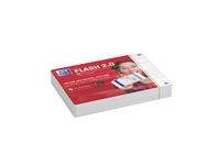 FLASH 2.0 flashcards 105x148mm gelijnd wit pak 80