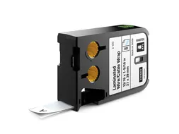 Labeltape Dymo XTL kabelwikkel 21mm zwart op wit