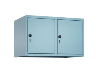 opzetkast,v. locker,2vak.,vak B 400mm,HxBxD 500x800x500mm,draaigrendel - 2