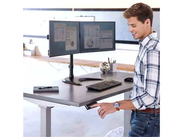 Fellowes Cambio Zit Sta Bureau Frame Grijs