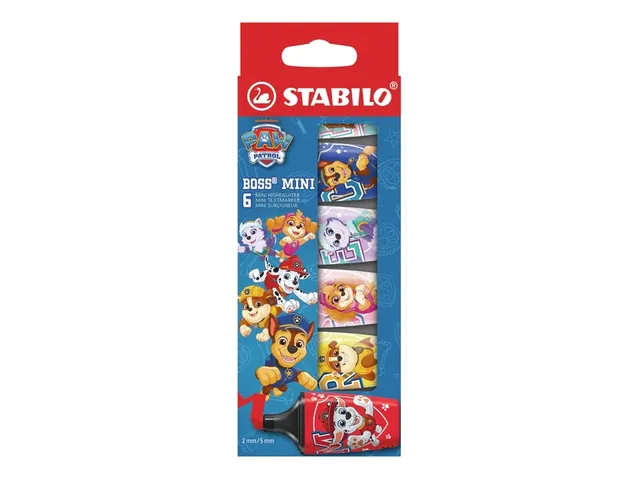 Markeerstift STABILO BOSS mini PAW Patrol 6 stuks