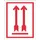 Etiket Rood Pijl Omhoog 74x105mm rol 500 Stuks