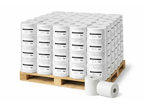 Poetsrol midi recycled tissue 1-laags Pallet 44x6 Rol