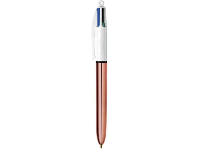 balpen 4 Colour Shine, rosé goud, doos van 12 stuk