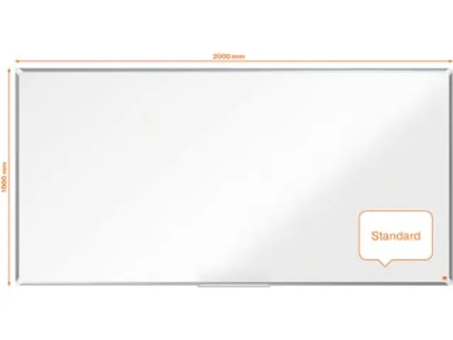 Premium Plus magnetisch whiteboard, emaille, ft 200 x 100 cm