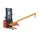 Kraanarm Telescoop Arm Neiging 25° Steunpoten L 1600 mm 1t Geeloranje