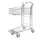 ruimtebesparende wagen,draagverm. 300kg,laadvl. LxB 825x410mm