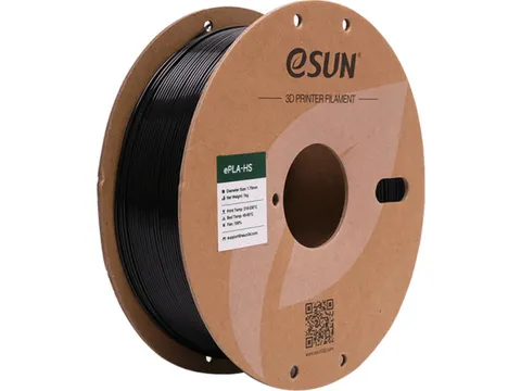 eSUN 3D printer Filament ePLA+HS 1,75mm Zwart 1kg