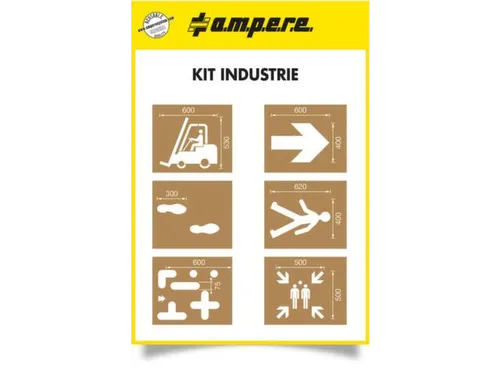 Sjablonenset,Industriesymbolen,V. Vloermarkeerapparaat,Speciaal Karton