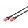 CAT 6 U-UTP patchkabel Cu LSZH AWG 26/7 lengte 0,50m Zwart