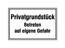 aanwijzingsbord,Privéterrein - Betreden op eigen risico