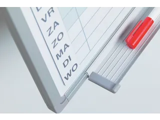 Verticale Jaarplanner Magnetisch 60x90cm Engels Softline profiel 8mm - 3