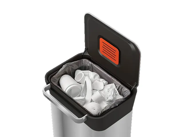 Pedaalemmer Intelligent Waste Titan mat RVS Zwart 30 liter